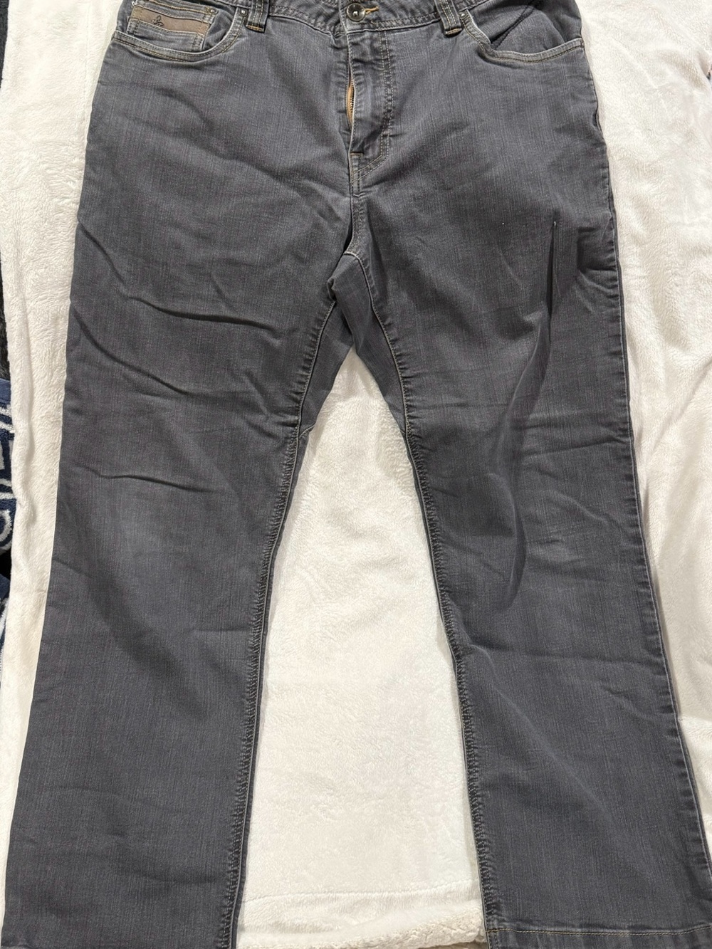 PrAna Men's Gray Straight-Leg Jeans 34X32